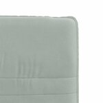 vidaXL Chaises à manger lot de 2 Gris clair Velours