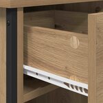 vidaXL Cabinet de chevet avec tiroir chêne artisanal 40 x 42 x 50 cm