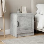 vidaXL Cabinet de chevet 2 Pièces Gris béton 43 x 34 5 x 47 cm