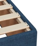 vidaXL Cadre de lit sans matelas bleu 160x200 cm tissu