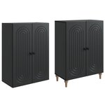 vidaXL Ensemble de Meubles 2 Pièces 66 x 34 5 x 90 cm Bois d'ingénierie