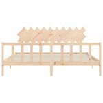 vidaXL Cadre de lit sans matelas 200x200 cm bois massif de pin
