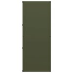 vidaXL Portant de bois chauffage vert olive 40x30x75 cm