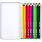 Crayon couleur design journey  étui métal de 12 staedtler