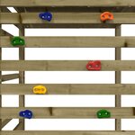 vidaXL Maisonnette de jeu avec mur d'escalade bois de pin imprégné