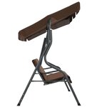 vidaXL Balancelle de jardin Café 170 x 110 x 153 cm