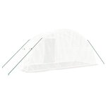vidaXL Serre avec cadre en acier blanc 10 m² 5x2x2 3 m