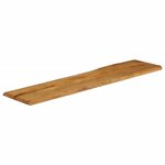 vidaXL Dessus de table 180x40x2 5 cm bord vivant bois massif manguier