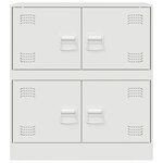 vidaXL Buffet blanc 67x39x73 cm acier