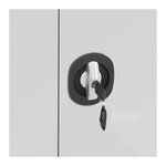 Armoire bureau capacité de charge maximale de 160 kg 180 cm gris 14_0006035