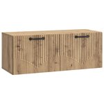 vidaXL Meuble TV mural 78 5 x 31 x 30 cm Chêne artisanal