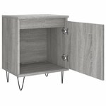 vidaXL Table de chevet sonoma gris 40x30x50 cm bois d'ingénierie
