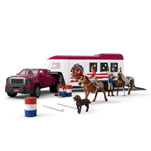 Schleich 42705 - Horse Club Pick-up et sa grande remorque