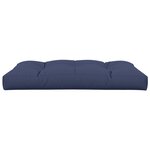vidaXL Coussin de palette bleu marine 120x80x12 cm tissu