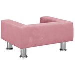 vidaXL Canapé pour enfants rose 50x40x26 5 cm velours