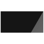 vidaXL Plateau de table 4 Pièces Noir Verre