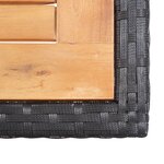 Vidaxl salon de jardin 17 pièces avec coussins résine tressée noir