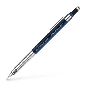 Faber-Castell TK-Fine Vario L Porte-Mine HB 1mm - Avec Gomme - Clip Métallique - Couleur Bleu