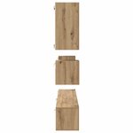 vidaXL Ensemble meuble TV 8 Pièces chêne artisanal 100 x 30 x 30 cm