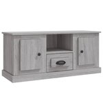 vidaXL Meuble TV sonoma gris 100x35 5x45 cm bois d'ingénierie
