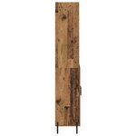 vidaXL Haut Armoire Bois Ancien 69 5 x 32 5 x 180 cm Bois d'ingénierie