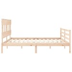 vidaXL Cadre de lit sans matelas 200x200 cm bois massif