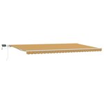 vidaXL Auvent rétractable manuel avec bande LED multicolore 600x300 cm