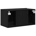 vidaXL Ensemble meuble TV 3 Pièces Noir 60 x 30 x 30 cm Bois d'ingénierie