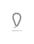 THIRARD - Chaîne acier cémenté zingué Loops  vélo  barrières  Ø 8mm  1.2m  gaine PVC