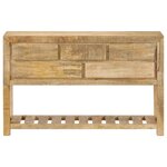 vidaXL Buffet 120 x 30 x 75 cm Bois de manguier massif