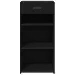vidaXL Buffet noir 45x42 5x93 cm bois d'ingénierie