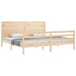 vidaXL Cadre de lit sans matelas bois massif