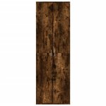 vidaXL Buffet haut chêne fumé 60x35x180 cm bois d'ingénierie