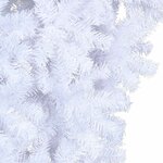 vidaXL Sapin de Noël artificiel renversé avec support Blanc 150 cm