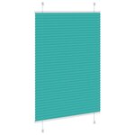 vidaXL Store plissé vert pétrole 85x100 cm largeur du tissu 84 4 cm