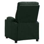 vidaXL Fauteuil de massage Vert foncé Tissu