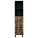 vidaXL Armoire de salle de bain avec tiroir Marron 38 x 33 5 x 160 cm