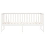 vidaXL Lit de jour blanc 100x200 cm bois de pin massif