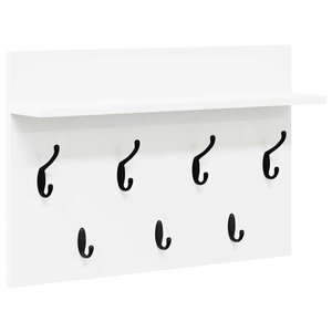 vidaXL Porte-manteau mural Blanc 60 x 40 x 12 cm Bois d'ingénierie