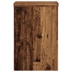 vidaXL Supports pour plantes 2 Pièces vieux bois bois d'ingénierie