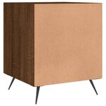 vidaXL Tables de chevet 2Pièces chêne marron 40x40x50cm bois d'ingénierie