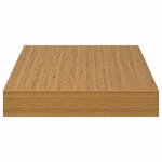 vidaXL Étagère Murale 2 Pièces Beige 40 x 23 5 x 4 cm Bois d'ingénierie