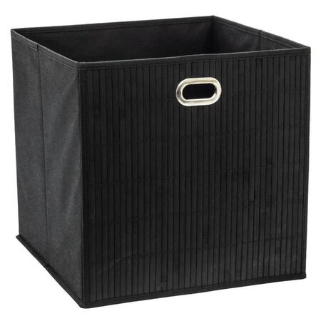 Boîte de rangement/tiroir pour meuble 31x31 cm - Bambou Noir