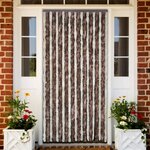 vidaXL Moustiquaire Beige et marron clair 90x220 cm Chenille