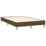 vidaXL Sommier à lattes de lit matelas et LED Marron foncé 120x200 cm