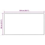 vidaXL Tapis en Fourrure Synthétique de Lapin Olite Crème 80 x 150 cm