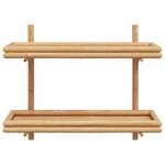 vidaXL Étagère Murale avec étagère Marron 75 x 26 x 60 cm Bambou