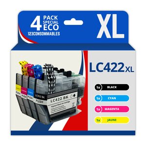 LC422 XL - Pack 4 cartouches compatibles Brother MFC-J5340DW J5740DW