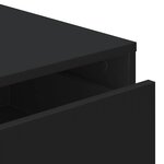 vidaXL Commode d'angle noir 60x41x76 cm bois d'ingénierie