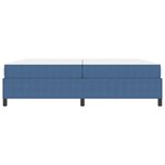 vidaXL Cadre de lit Bleu 200 x 200 cm Tissu en velours côtelé